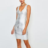 Vegas Silver Bandage Dress